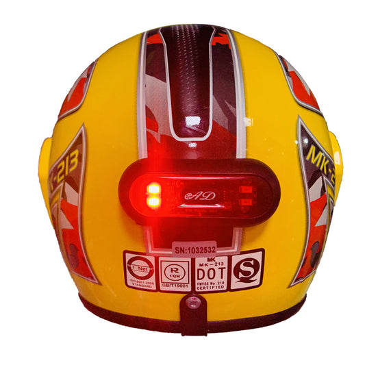 Motorcycle, Bike Helmet Safety LED Taillight (Chargeable)