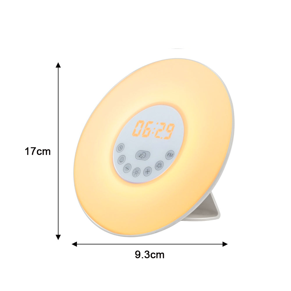 Touch Sensor Digital Alarm Clock Sunrise Sunset Simulator- USB Powered