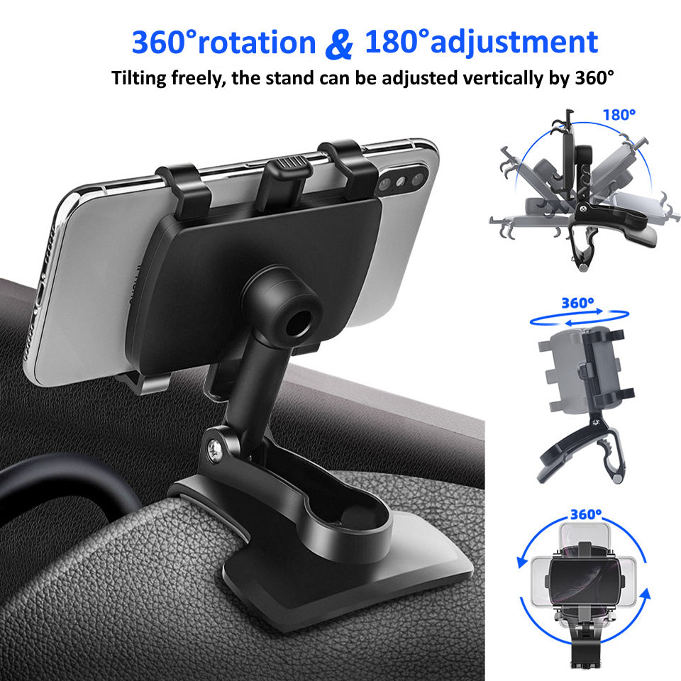 Universal Dashboard Car Phone Holder Easy Clip Mount Stand