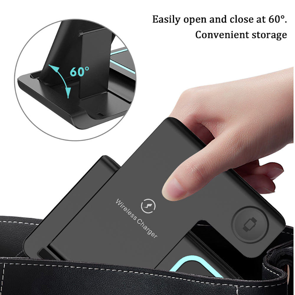Top Foldable 3 in 1 Wireless Charger Foldable Charger 15w