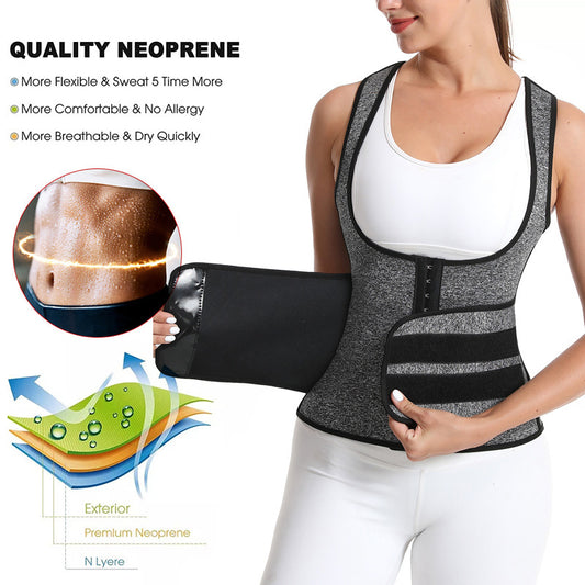 Ceinture amincissante en néoprène pour femme, corset de sudation pour l'entraînement