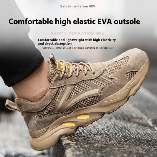 Summer Breathable Labor Protection Shoes Anti Smashing Anti Piercing  Anti Slip