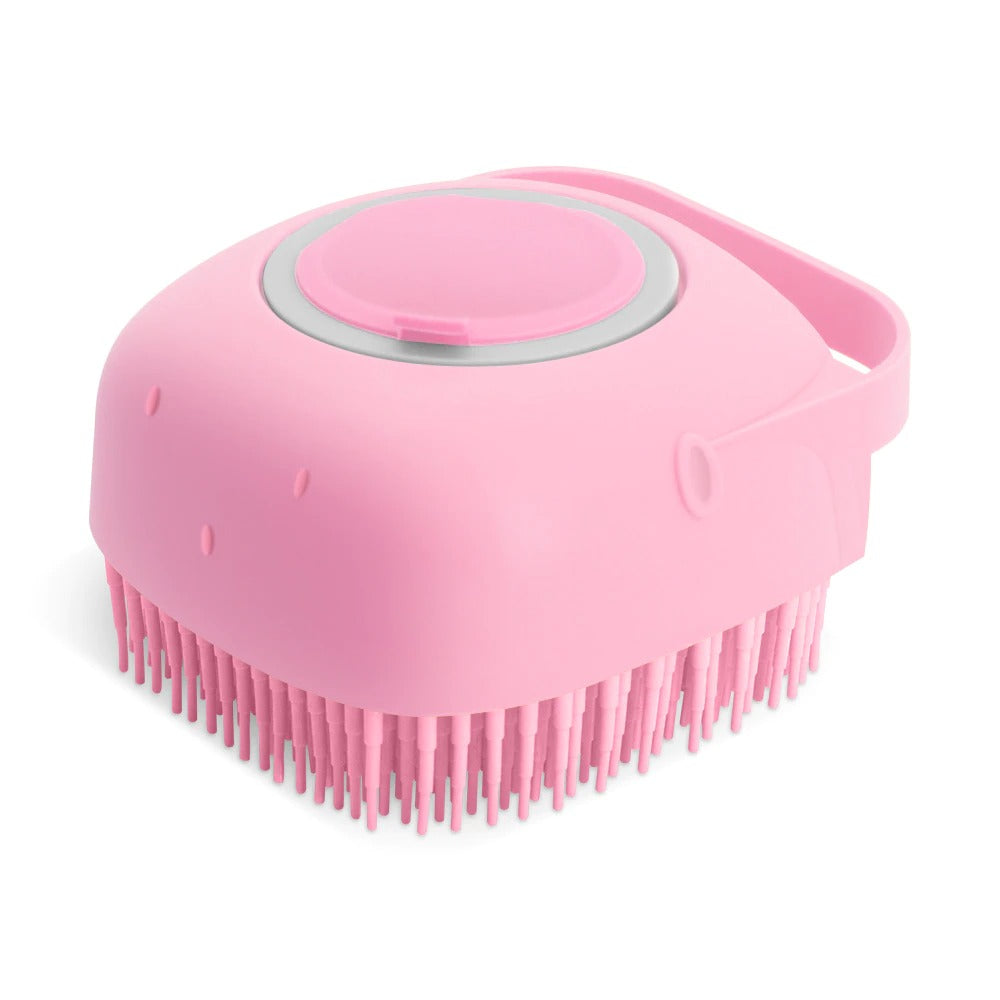 Cepillo masajeador de champú para perros, peine de masaje para gatos, depurador de aseo, cepillo de ducha para bañar el pelo corto, cepillos de silicona suave