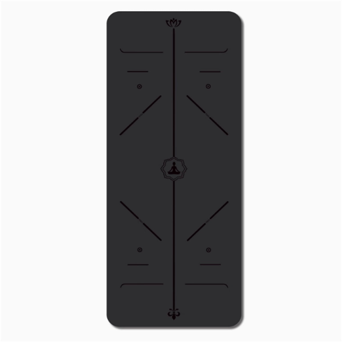 Tapis de Yoga Professionnel Antidérapant en Caoutchouc Naturel de 5 mm d'épaisseur