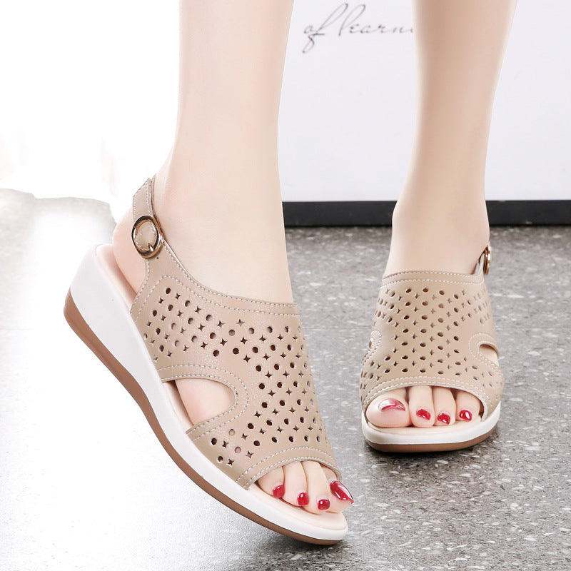 Summer New Hollow-out Platform Women's Shoes