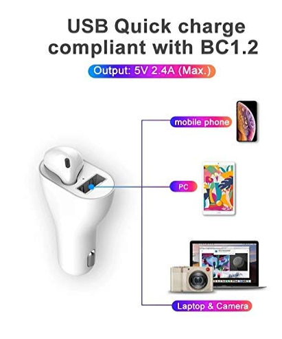 2 IN 1 Vehicle Bluetooth Headset