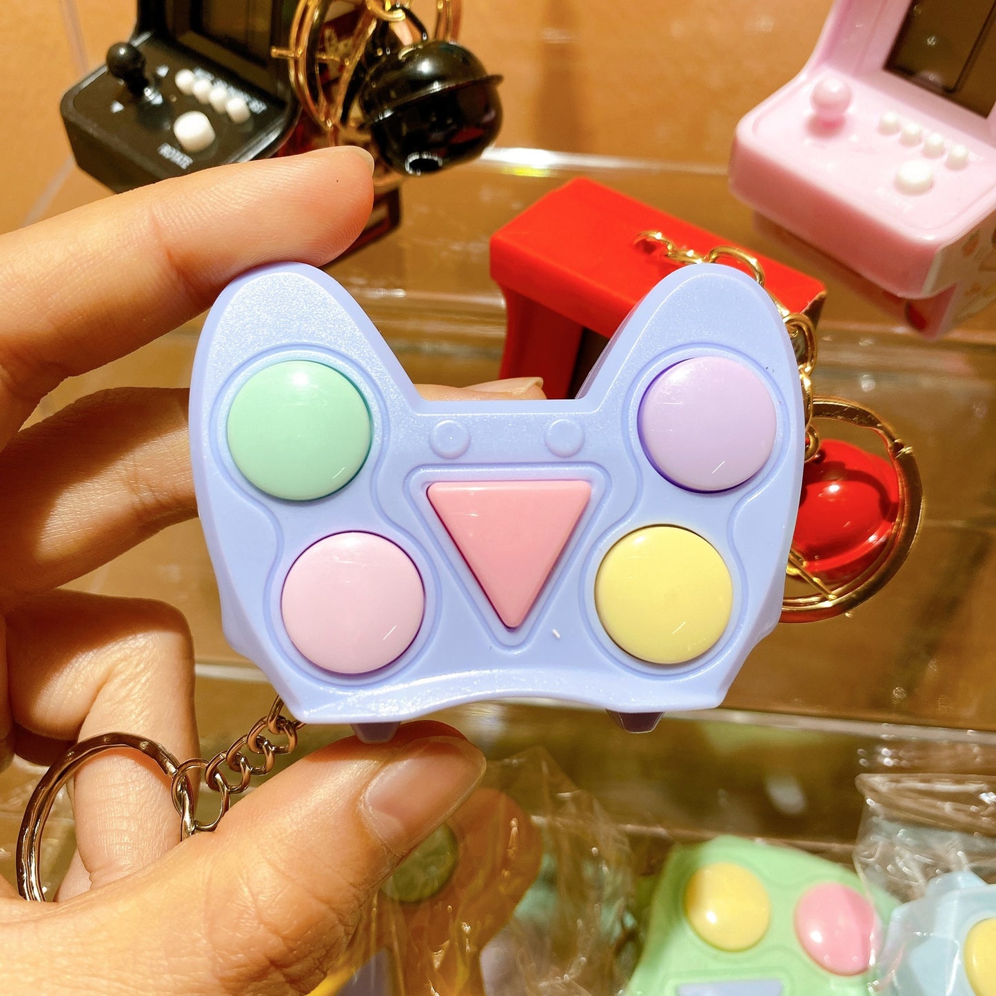Memory Wars Game Machine Keychain Charm