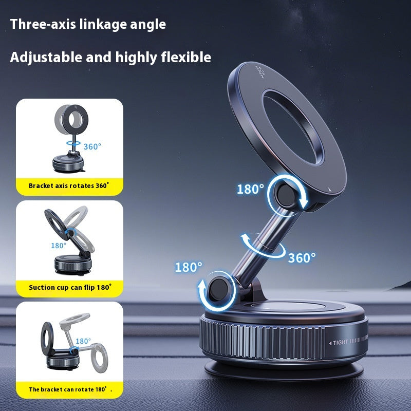 Vacuum Glue Adsorption Magnetic Car Mobile Phone Holder Suction Cup Car Navigation Mobile Phone Holder Car