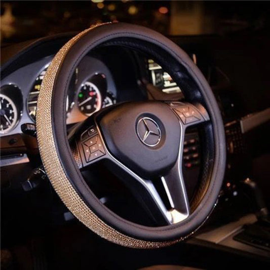 Rhinestone Diamond Crystal Auto Car Steering Wheel Covers