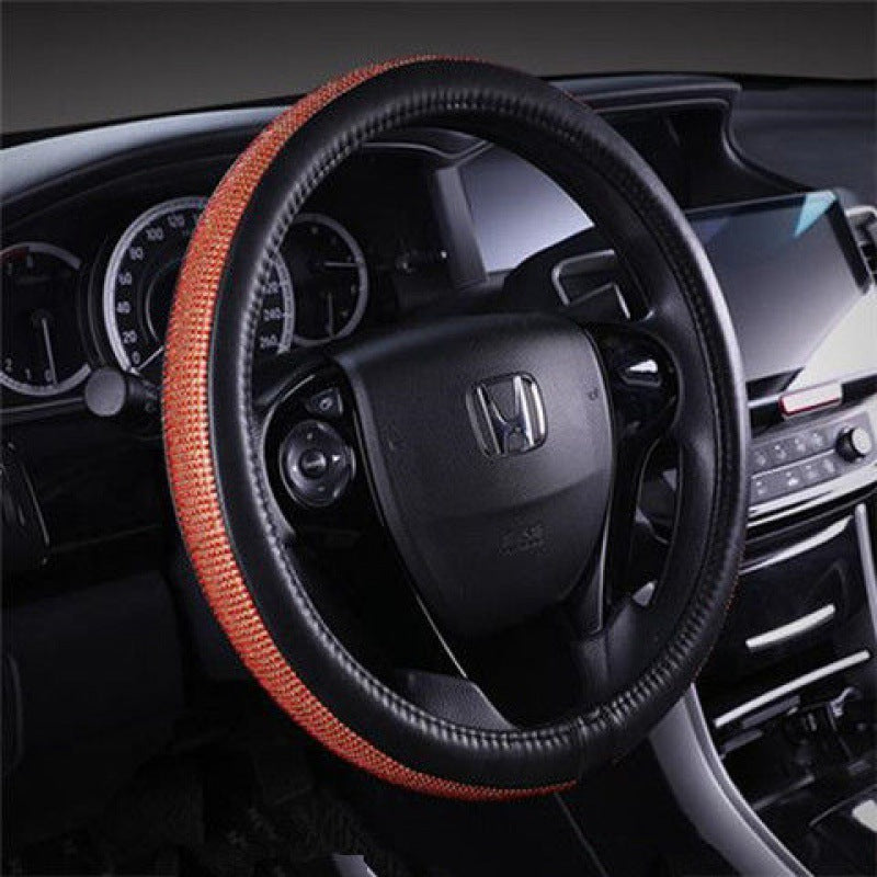 Rhinestone Diamond Crystal Auto Car Steering Wheel Covers