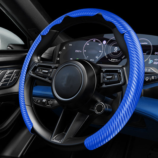 Universal Wheel Cover For Car Anti-Slip Handlebar Carbon Fiber Cover
