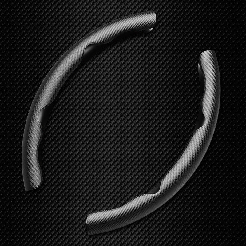 Universal Wheel Cover For Car Anti-Slip Handlebar Carbon Fiber Cover