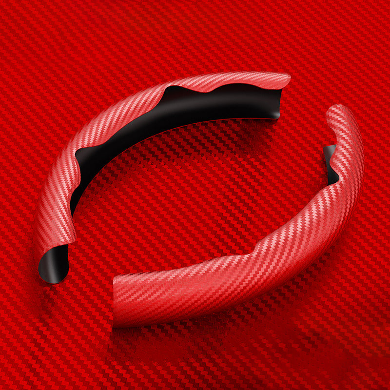 Universal Wheel Cover For Car Anti-Slip Handlebar Carbon Fiber Cover
