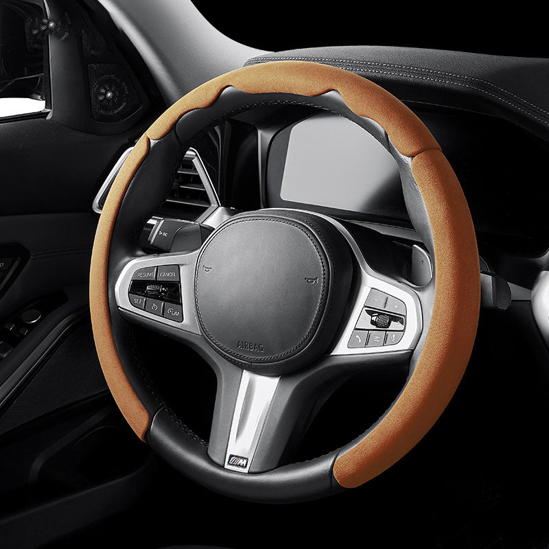 Universal Wheel Cover For Car Anti-Slip Handlebar Carbon Fiber Cover